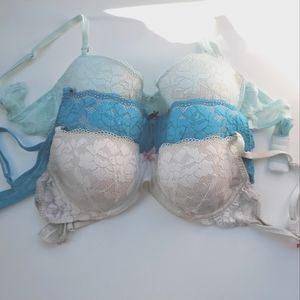 Betsey Johnson Women's Starlet Lace Balconette Bra 32D